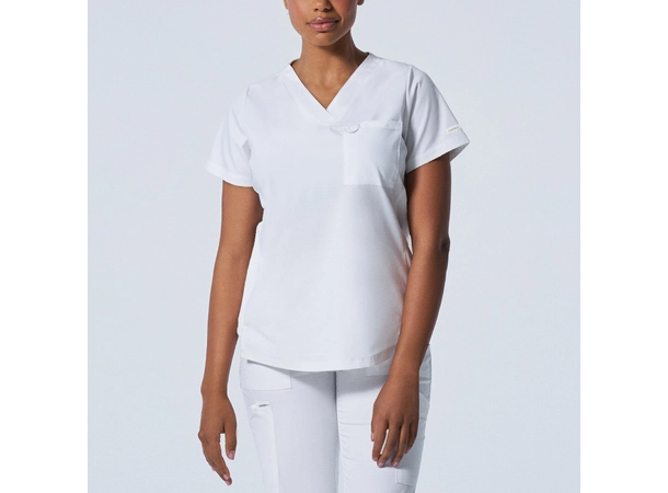ProFlex Dametunika med brystlomme White XS 