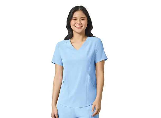 Renew Dametunika med V-hals og sidelomme Powder Blue XS 