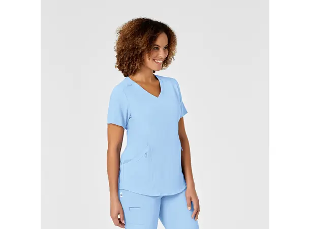 Renew Dametunika med V-hals og sidelomme Powder Blue XS 