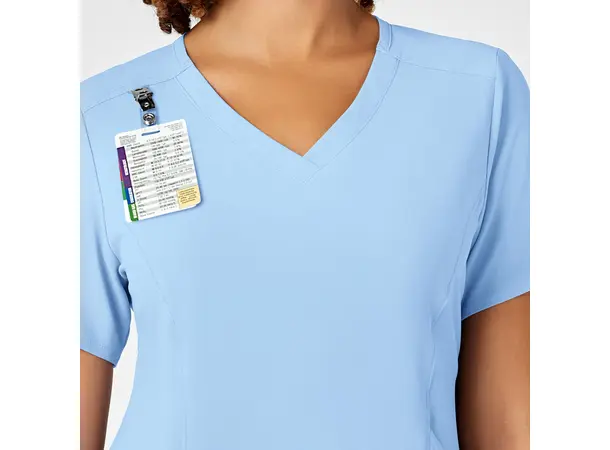 Renew Dametunika med V-hals og sidelomme Powder Blue XS 