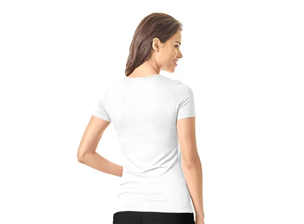 Stretchy Bomull T-shirt White XS 