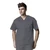 Herre scrub tunika med V-hals Pewter L 