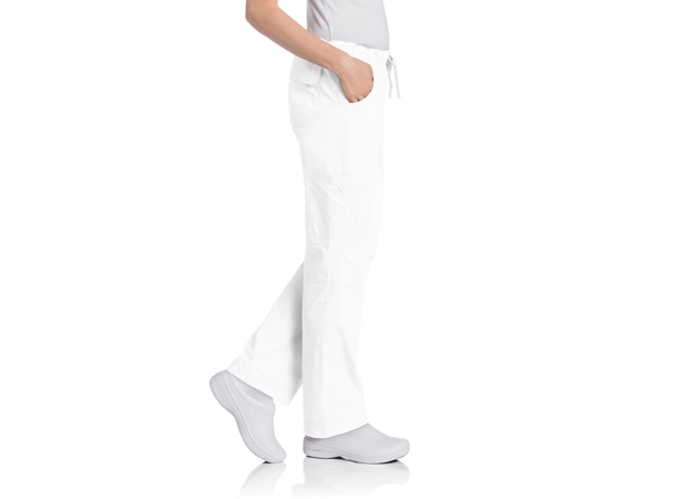 Pre-Washed bukse med lårlomme White XS 