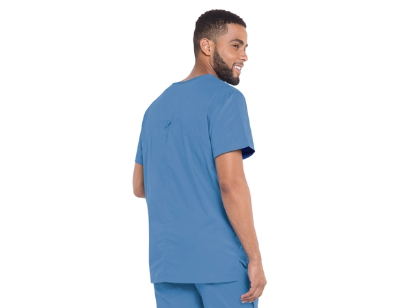 Stretchy herre tunika med V-hals Ceil Blue L 