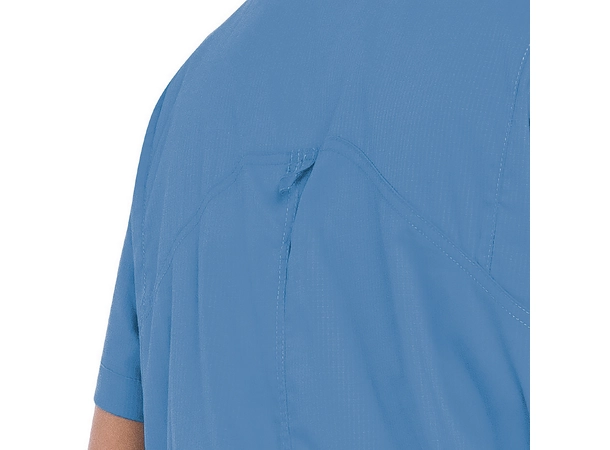 Stretchy herre tunika med V-hals Ceil Blue L 