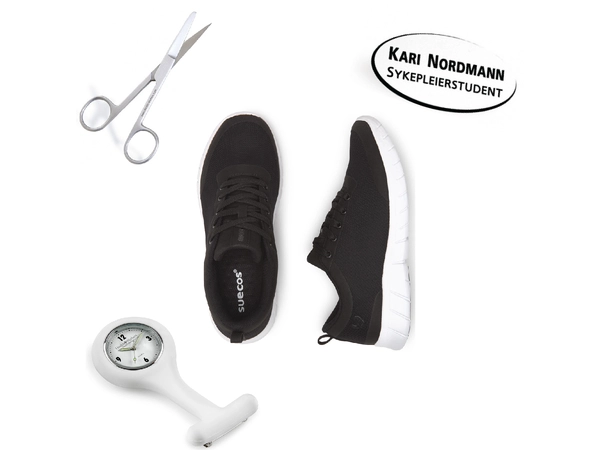 Tilbehørspakke Premium Søsterur, Navneskilt, Saks, Sko 
