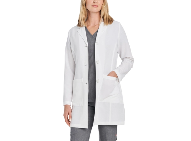 V-Tess legefrakk dame White L 