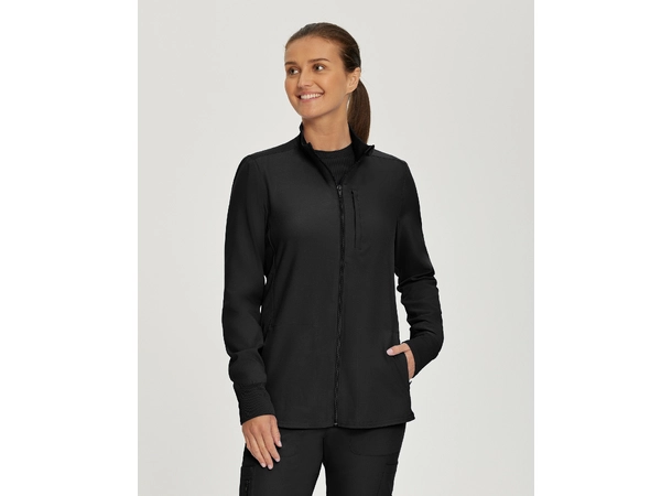 Forward Damejakke med prinsessesøm Black L 