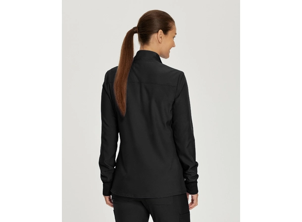 Forward Damejakke med prinsessesøm Black L 