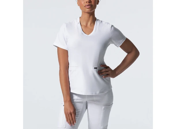 Forward Dametunika med buet V-hals White XL 