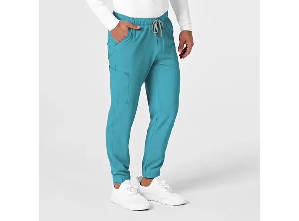 Renew Herrebukse med strikk i ben Teal Blue M 