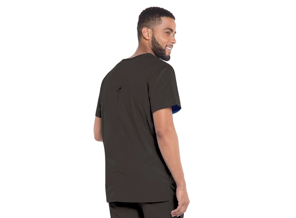 Stretchy herre tunika med V-hals Black XXL 