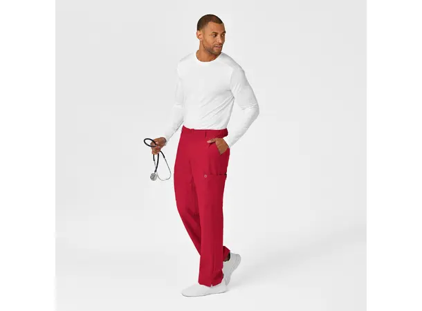 W123 Herrebukse med rette ben Red L 