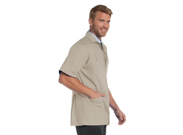 Essentials herrejakke med korte ermer Sand 38 