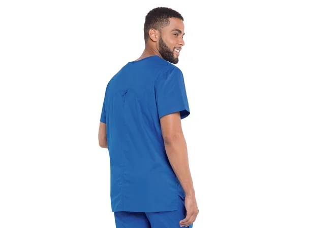 Stretchy herre tunika med V-hals Royal Blue L 