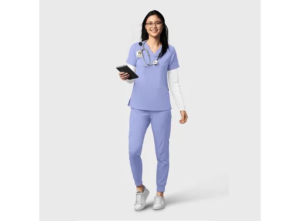 Thrive Damebukse med strikk i ben Ceil Blue XS 