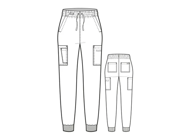 Thrive Damebukse med strikk i ben Ceil Blue XS 