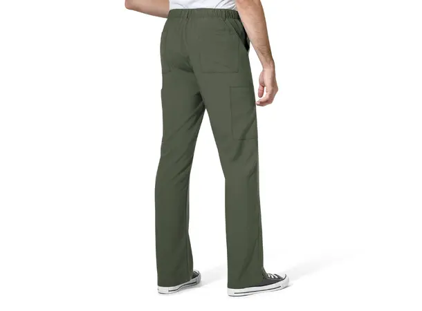 W123 Herrebukse med rette ben Olive M 