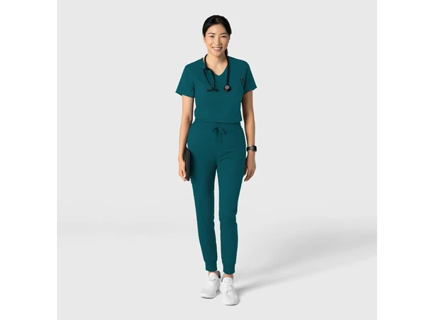 Boundless Dametunika med kurvet V-hals Caribbean Blue XXS 