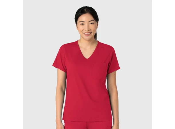 Boundless Dametunika med kurvet V-hals Red XL 