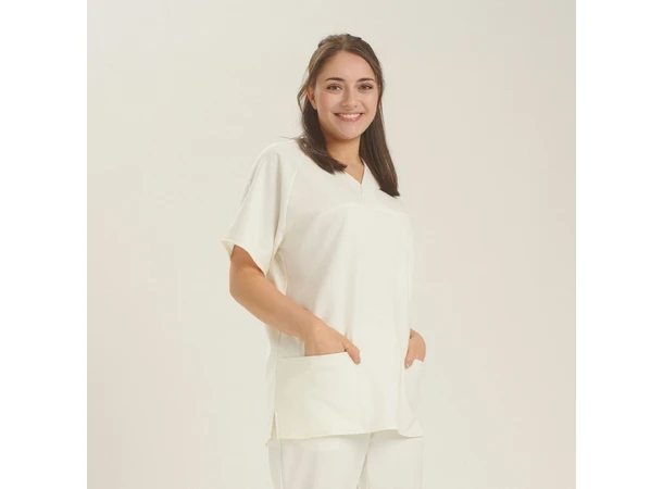 Helseuniform Alex Unisex Tunika Hvit XS 