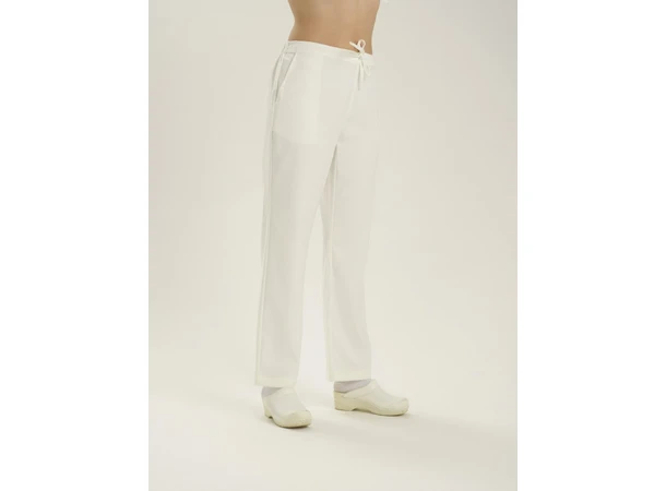 Helseuniform Bukse med rette ben Hvit M 