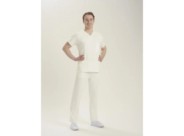 Helseuniform Bukse med rette ben Hvit M 