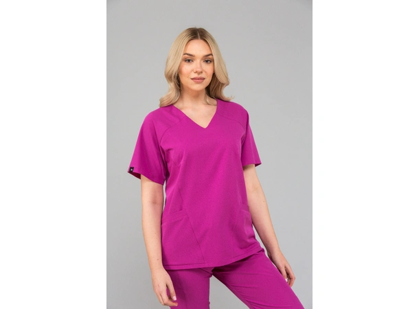 KIM Dametunika med V-hals Amaranth XL 