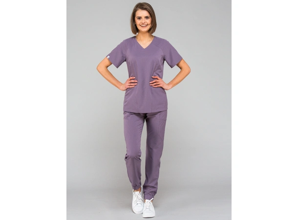 KIM Dametunika med V-hals Heather XXL 