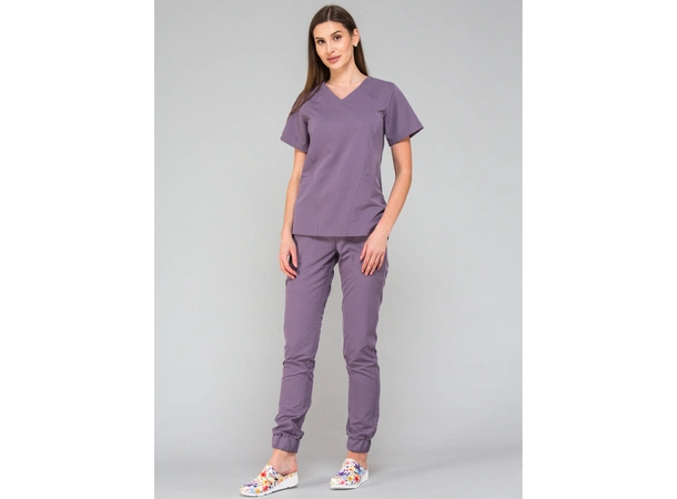 KIM Dametunika med V-hals Heather XXL 