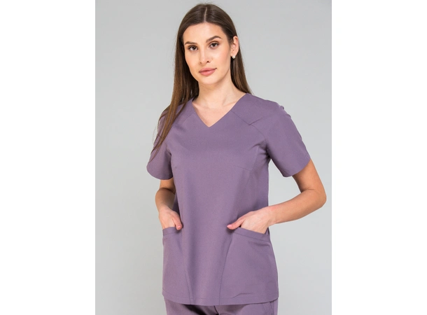 KIM Dametunika med V-hals Heather XXL 