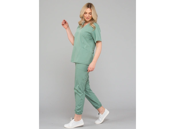 KIM Dametunika med V-hals Olive M 