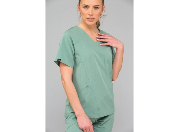 KIM Dametunika med V-hals Olive M 