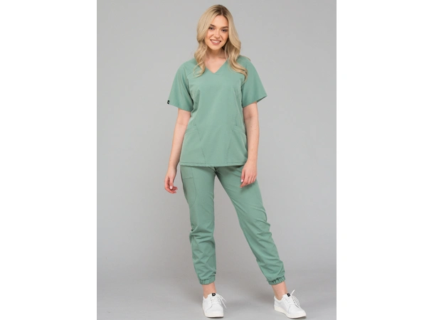 KIM Dametunika med V-hals Olive M 