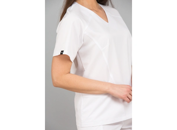 KIM Dametunika med V-hals White M 