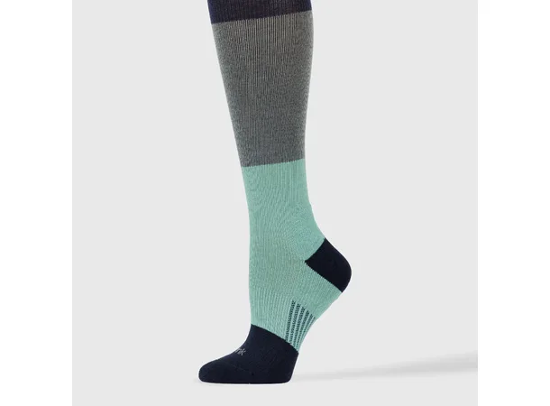 Kompresjonsstrømper Navy Grey Turquoise M 