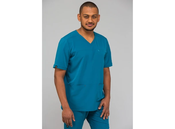 LEO Herretunika med brystlomme Sea Blue  XL 