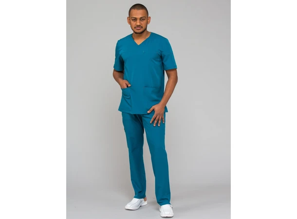 LEO Herretunika med brystlomme Sea Blue  XL 