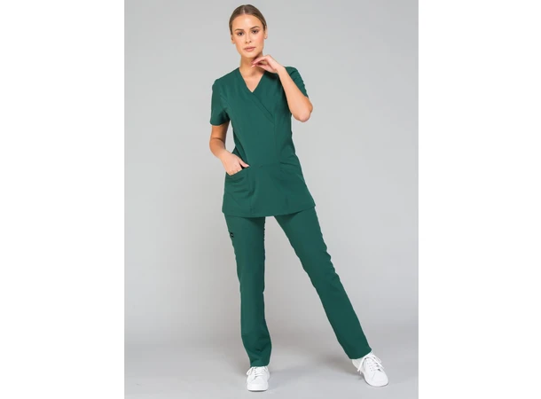 MIA Dametunika med Y-hals Green L 