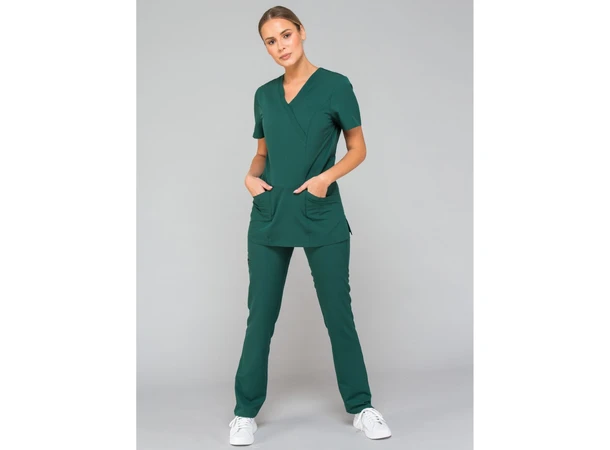 MIA Dametunika med Y-hals Green L 