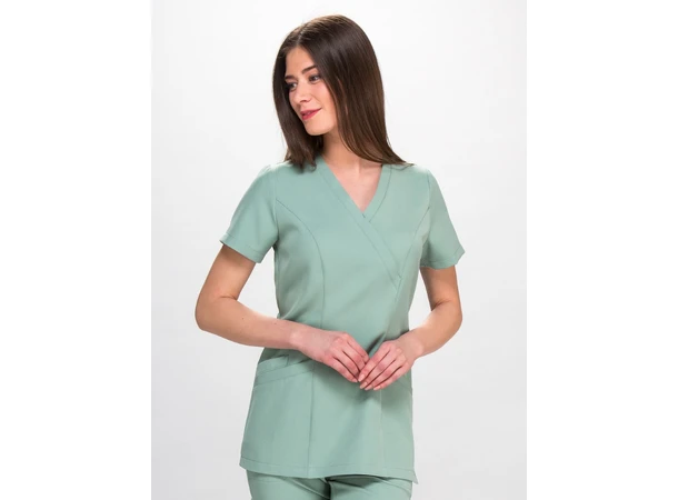 MIA Dametunika med Y-hals Olive S 