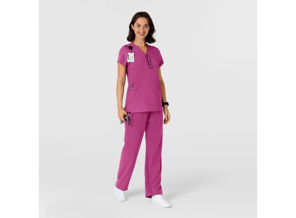 Nova Dametunika med V-hals Raspberry XXL 