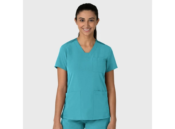 Nova Dametunika med V-hals Teal Blue 3XL 