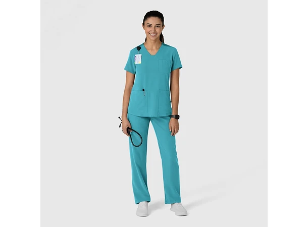 Nova Dametunika med V-hals Teal Blue 3XL 