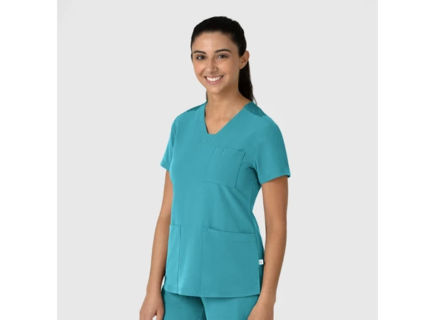 Nova Dametunika med V-hals Teal Blue 3XL 