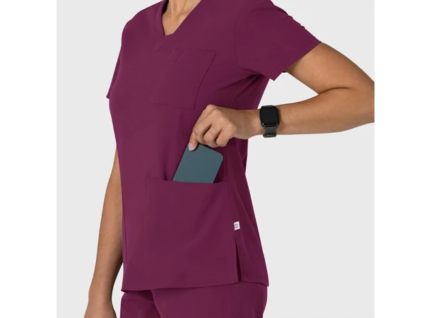 Nova Dametunika med V-hals Wine XL 