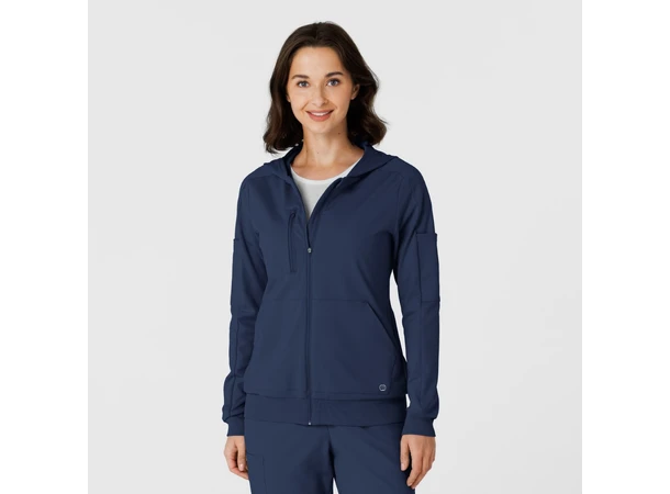 Renew Knit Damejakke med hette Navy XS 