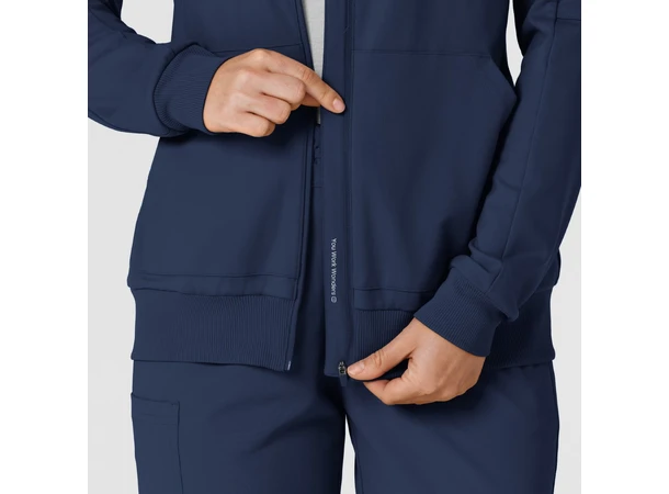 Renew Knit Damejakke med hette Navy XS 