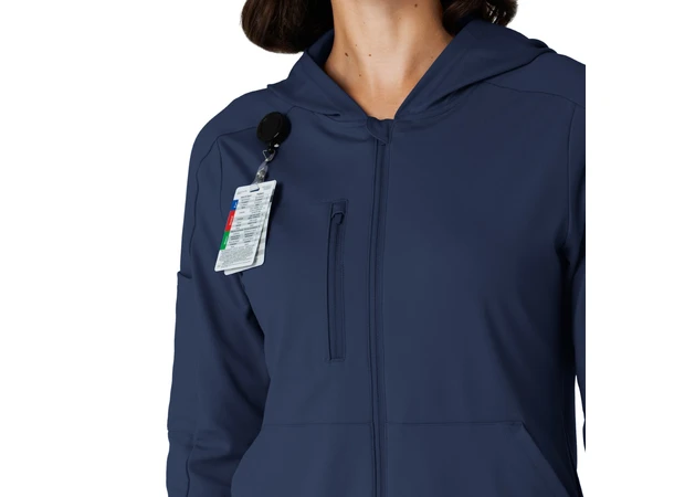 Renew Knit Damejakke med hette Navy XS 