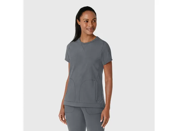 Renew Knit Dametunika med rund hals Pewter XL 